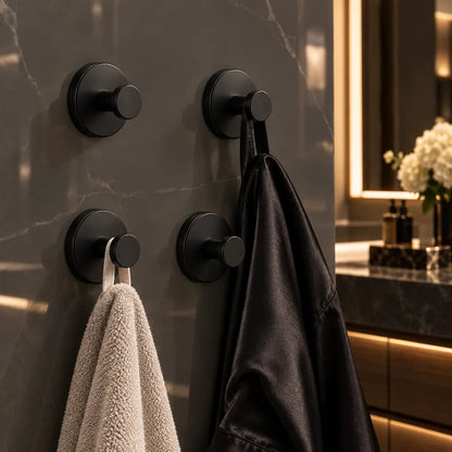 Modern Vacuum Suction Wall Hooks — Set of 4
