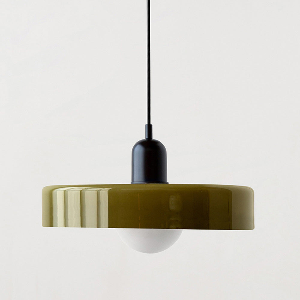 Modern Glass Pendant Light with Adjustable Suspension – Artistic Stained Glass Hanging Light for Kitchen and Home Decor 12
