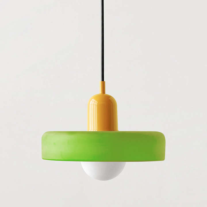 Modern Glass Pendant Light with Adjustable Suspension – Artistic Stained Glass Hanging Light for Kitchen and Home Decor 22