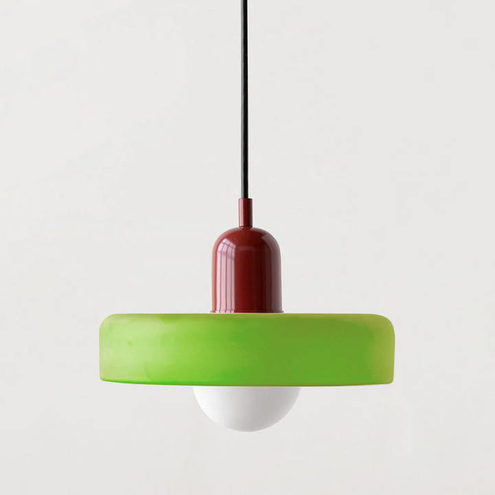 Modern Glass Pendant Light with Adjustable Suspension – Artistic Stained Glass Hanging Light for Kitchen and Home Decor 30