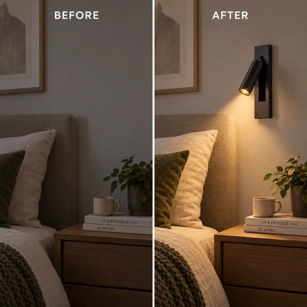 Nordic Adjustable LED Bedside Wall Lamp