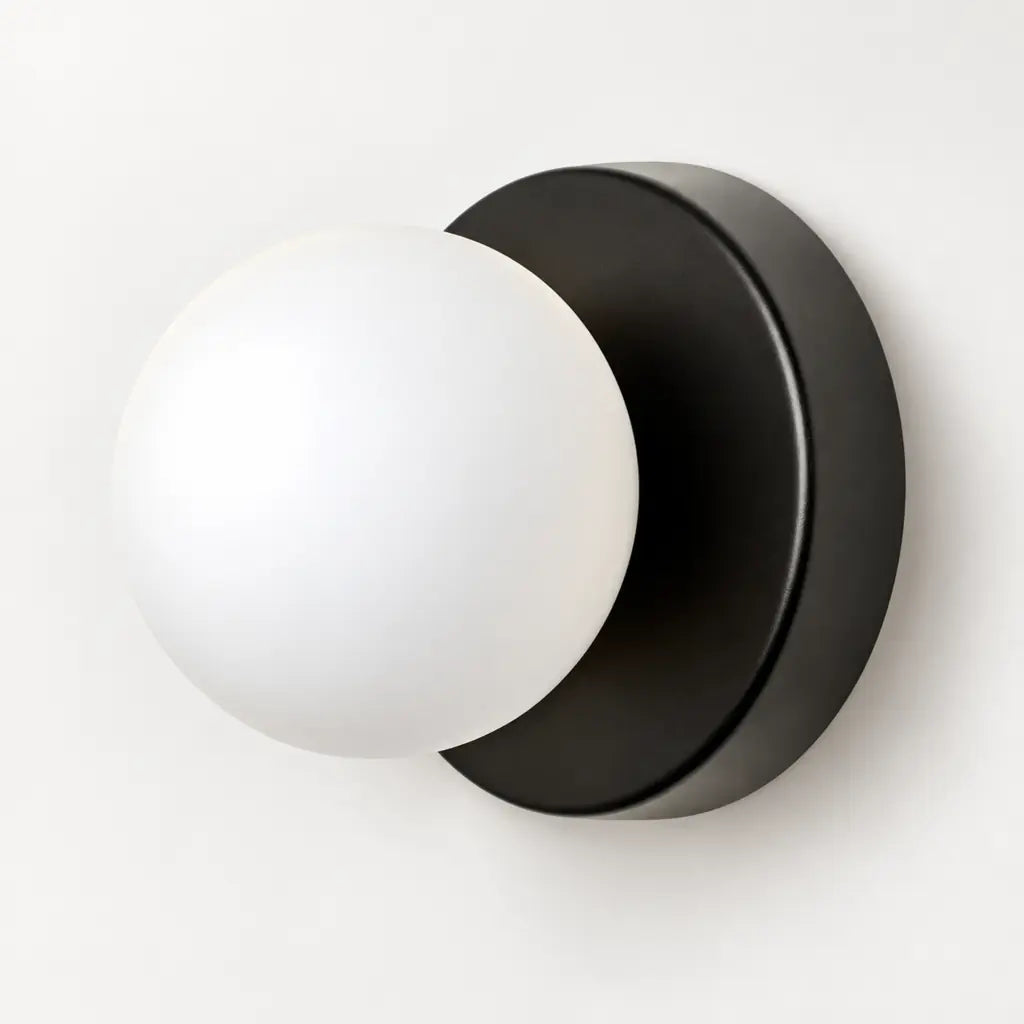 Nordic Spherical LED Wall Lamp - Iron Base