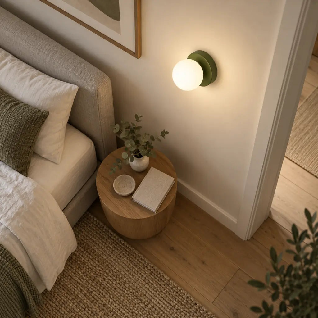 Nordic Spherical LED Wall Lamp - Iron Base