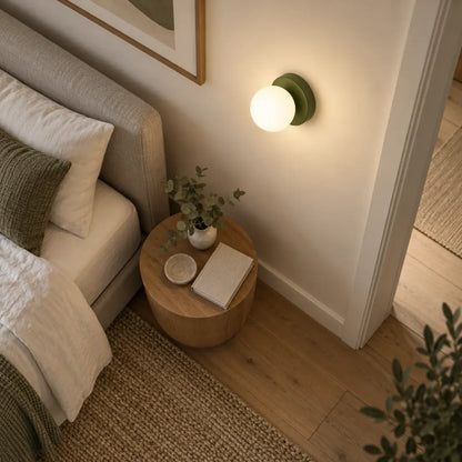 Nordic Spherical LED Wall Lamp - Iron Base