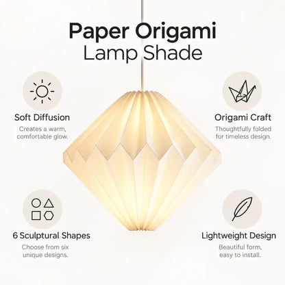 Paper Origami Lamp Shade Pendant Light