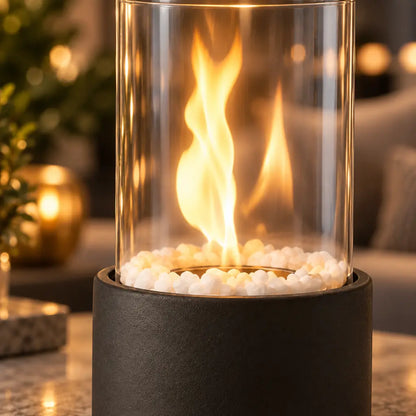 Portable Cylinder Flame Tabletop Fire Pit