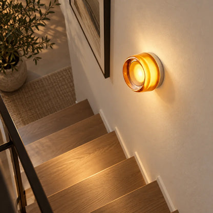 Round Glass Interior Wall Light Sconce