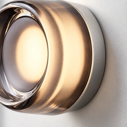 Round Glass Interior Wall Light Sconce