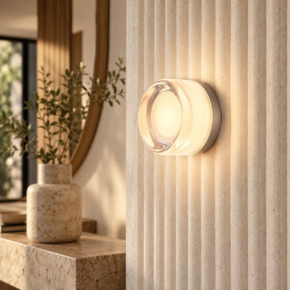Round Glass Interior Wall Light Sconce