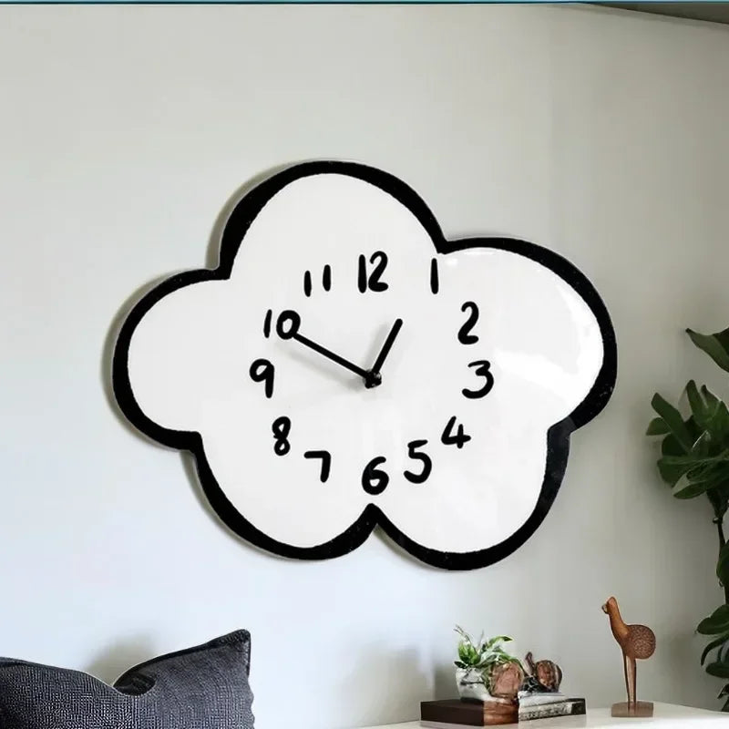 Horloge Murale Décorative Nuage Oscillant Cartoon