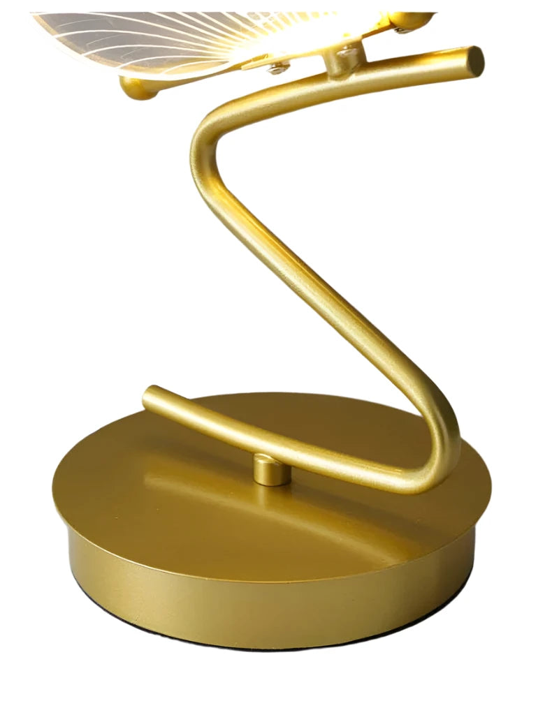 Gold Butterfly LED Desk Lamp