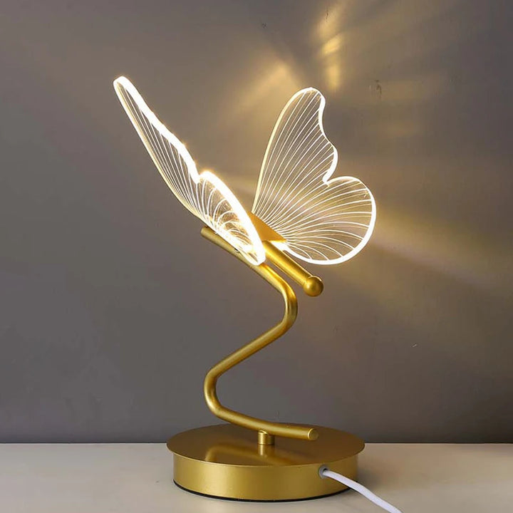 Gold Butterfly LED Desk Lamp
