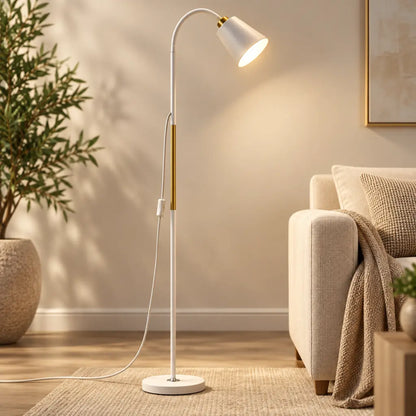 Standing Floor Lamp with Adjustable Lamp Head
