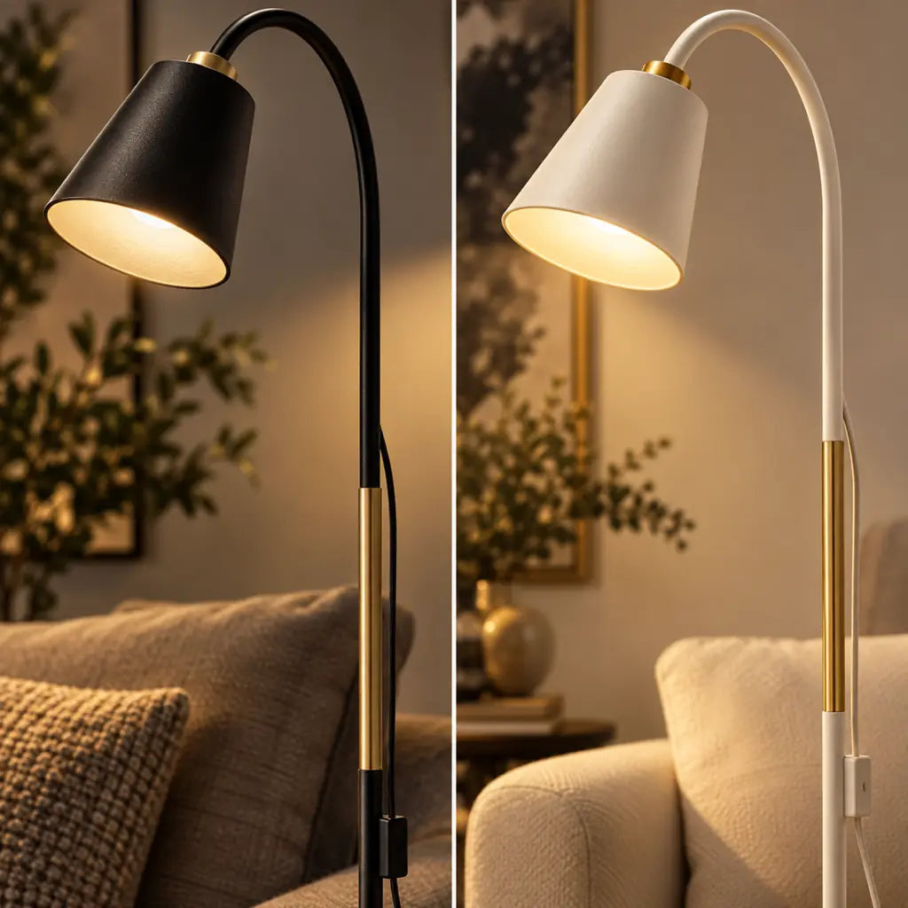 Standing Floor Lamp with Adjustable Lamp Head