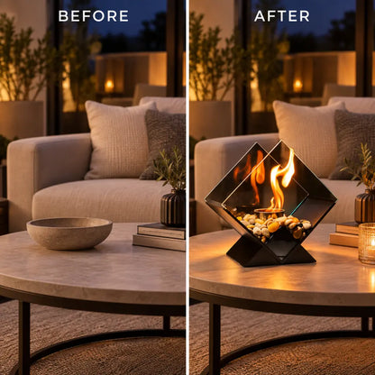 Table Top Fire Pit Nordic Glass