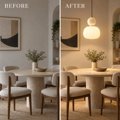 VitraLuxe Minimalist Art Deco Hanging Light