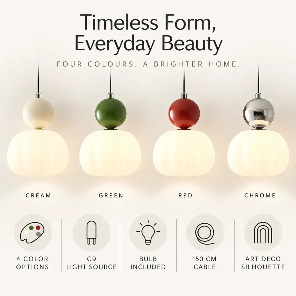 VitraLuxe Minimalist Art Deco Hanging Light