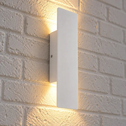 White Up Down LED Outdoor Wall Light with Weatherproof Protection