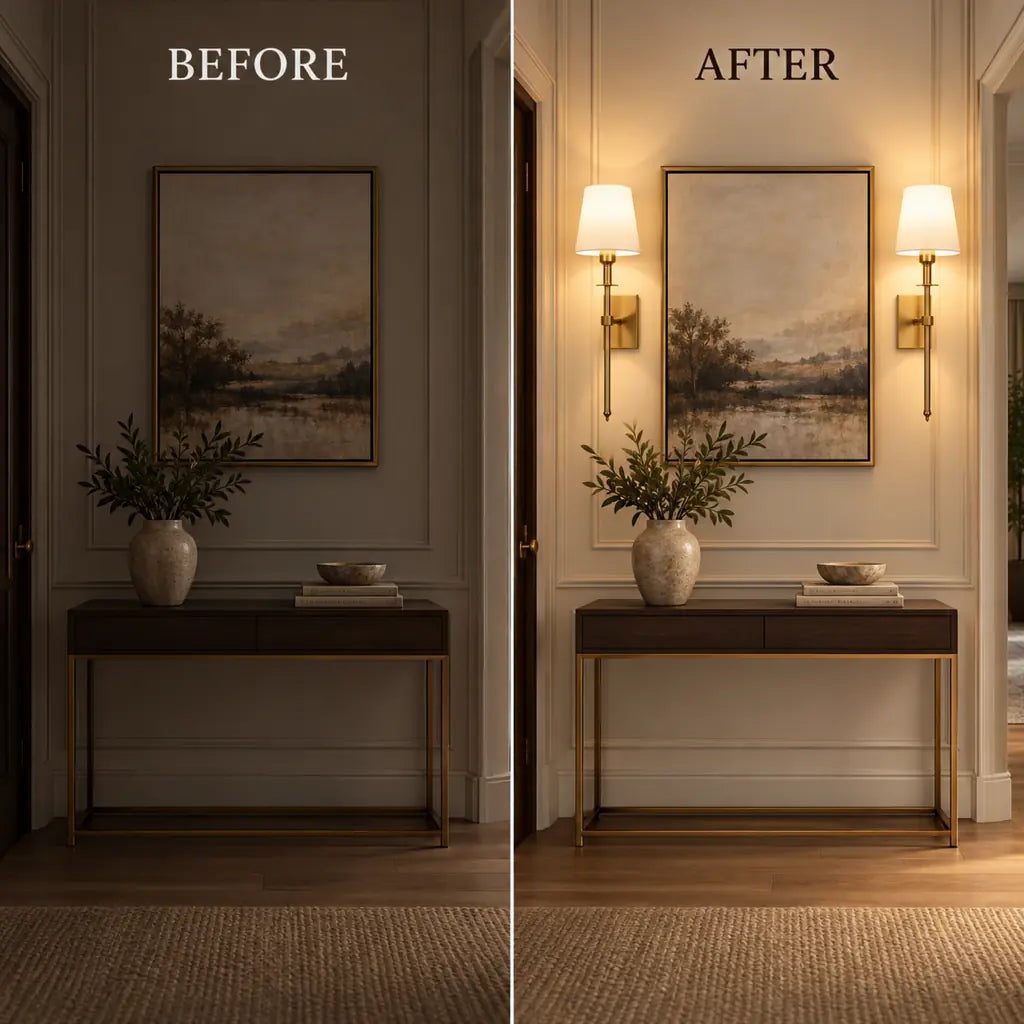 Wireless Rechargeable Wall Sconce - 2 Pack Set