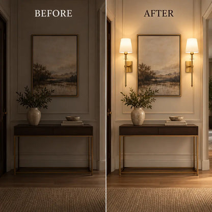 Wireless Rechargeable Wall Sconce - 2 Pack Set