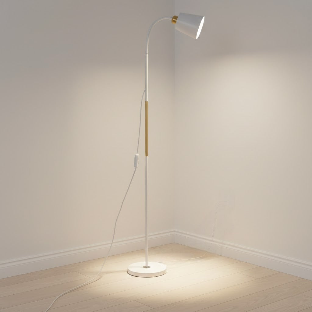 Standing Floor Lamp with Adjustable Lamp Head