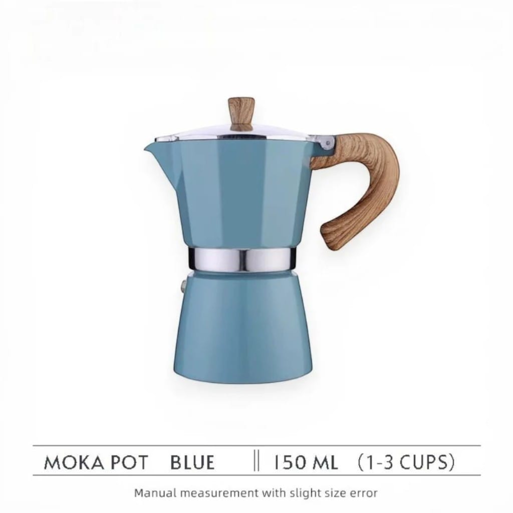 AzurBrew Aluminium Moka Pot – Classic Italian Stovetop Espresso Maker Boldenn