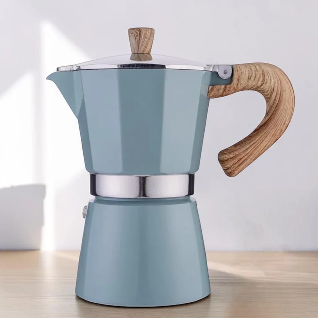 AzurBrew Aluminium Moka Pot – Classic Italian Stovetop Espresso Maker Boldenn