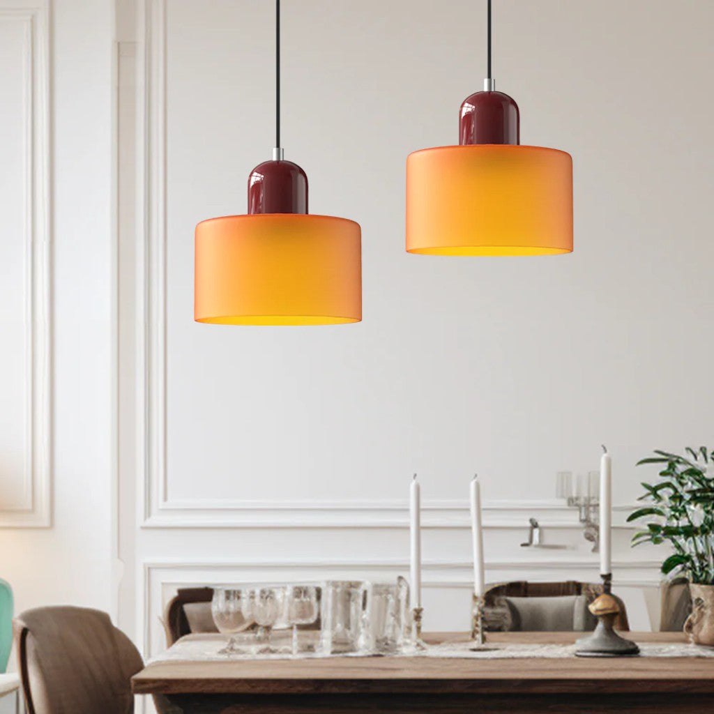 Bauhaus Glass Pendant Light For Kitchen