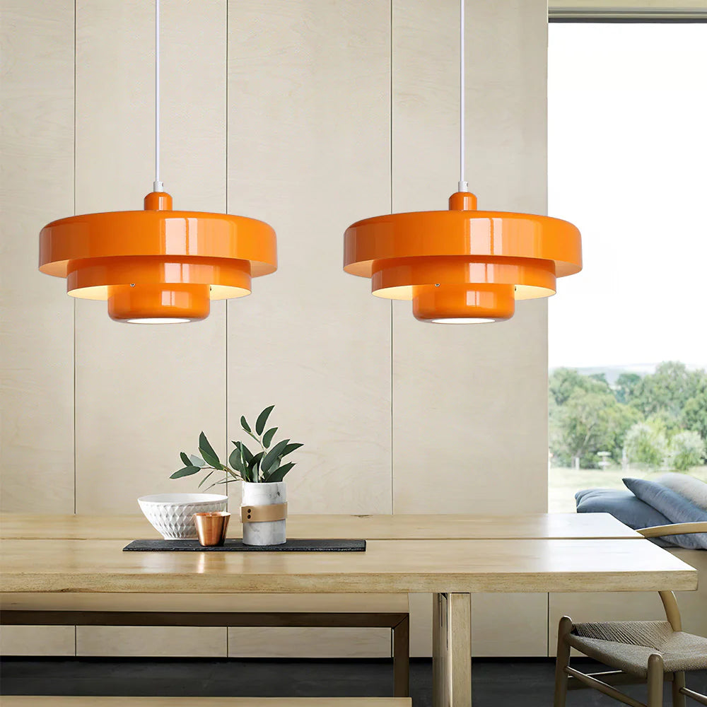 Bauhaus Three-Tier Iron Pendant Light