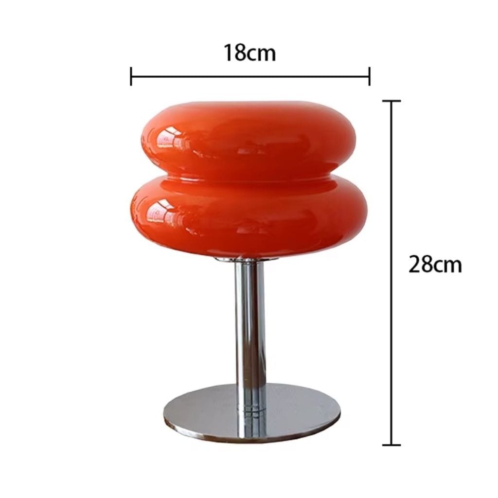 Bauhaus Orange Glass Table Lamp Boldenn