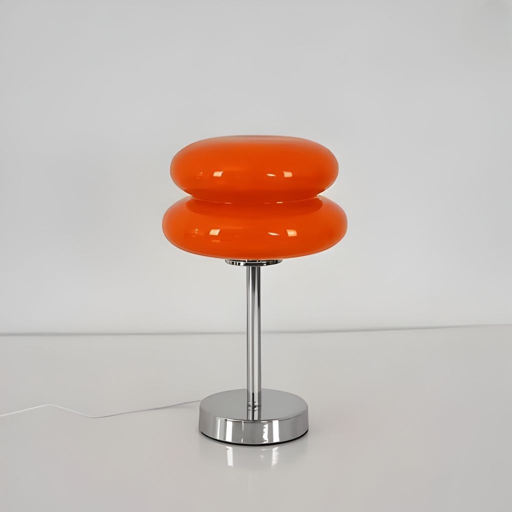 Bauhaus Orange Glass Table Lamp