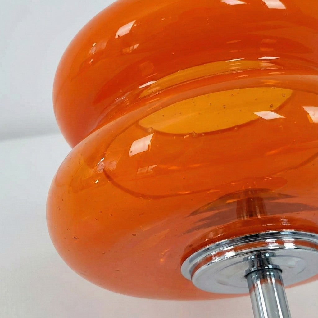 Bauhaus Orange Glass Table Lamp