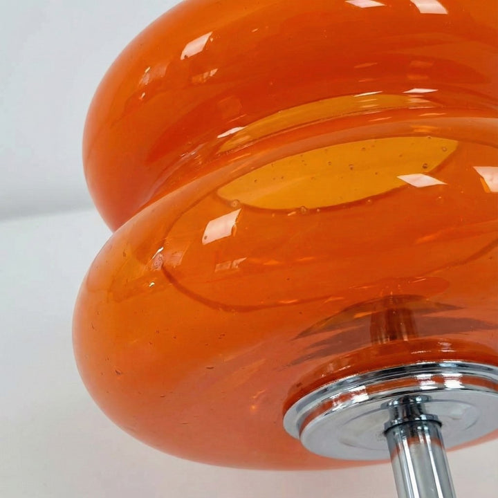 Bauhaus Orange Glass Table Lamp