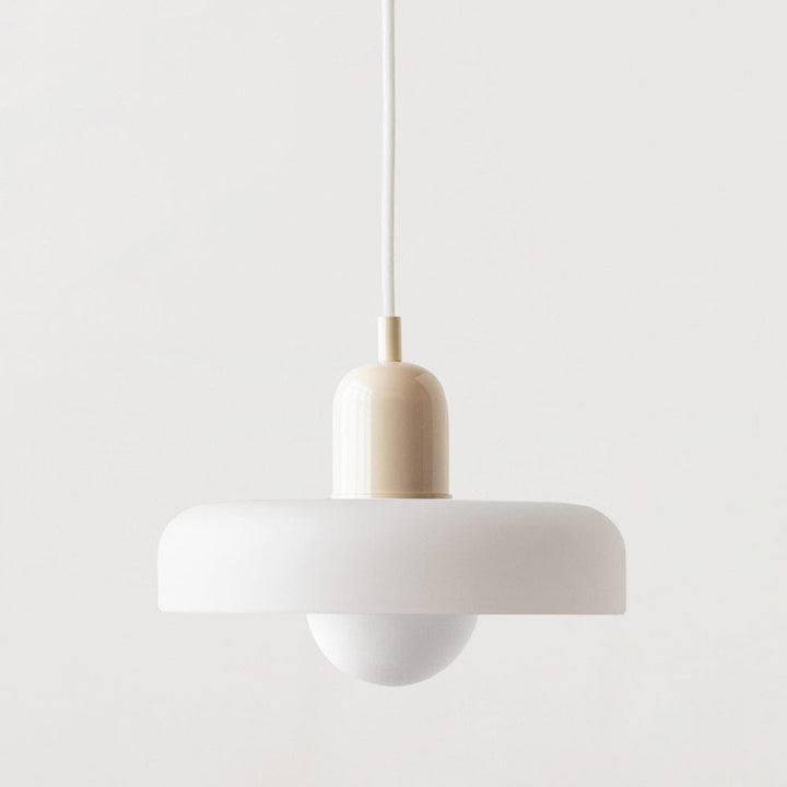 Bauhaus Pendant Light with Colored Glass Design Boldenn