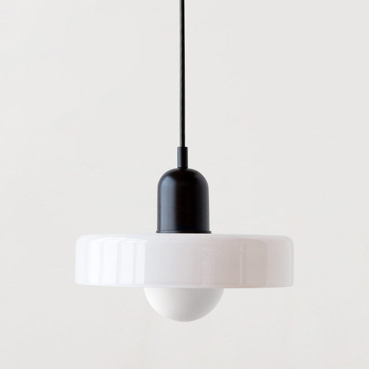 Bauhaus Pendant Light with Colored Glass Design Boldenn