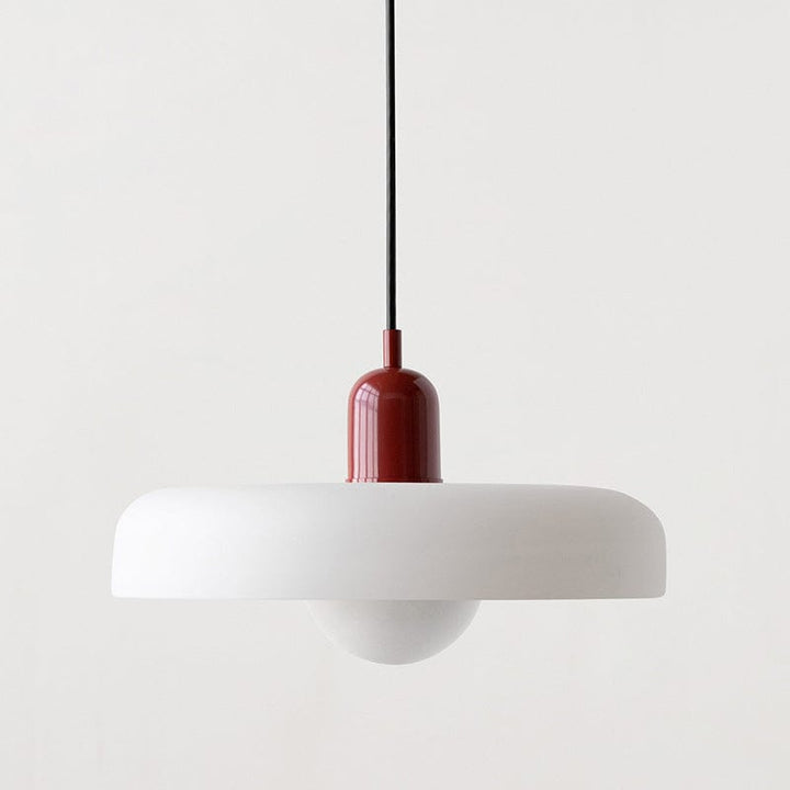 Bauhaus Pendant Light with Colored Glass Design Boldenn