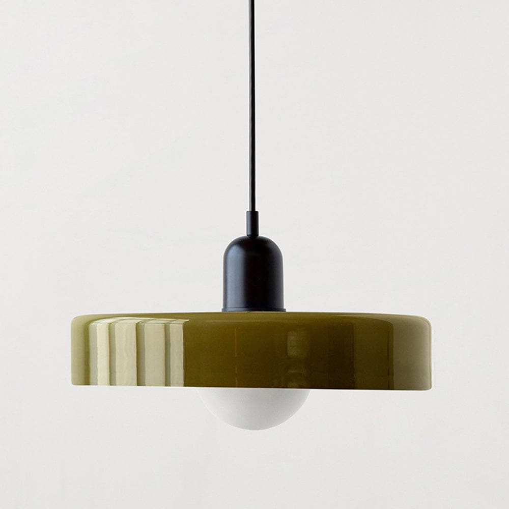 Bauhaus Pendant Light with Colored Glass Design Boldenn