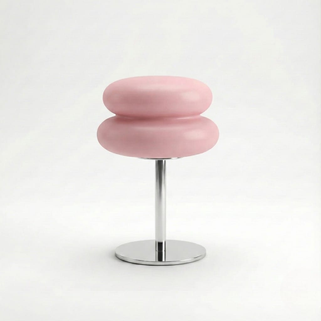 Bauhaus Pink Glass Table Lamp Boldenn