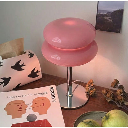 Bauhaus Pink Glass Table Lamp Boldenn