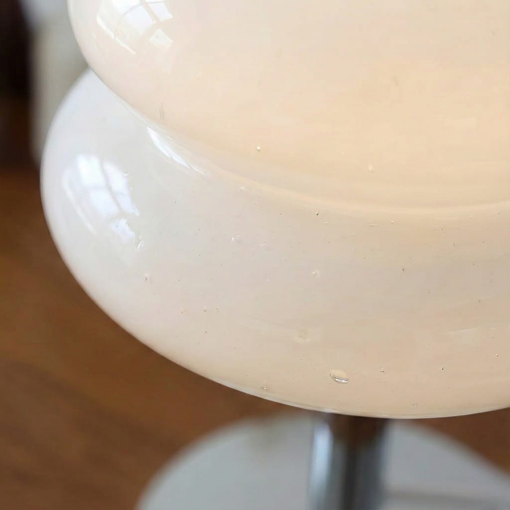 Bauhaus White Glass Table Lamp Boldenn