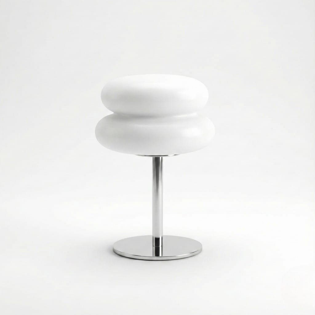 Bauhaus White Glass Table Lamp Boldenn