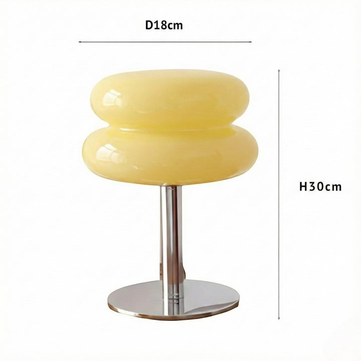 Bauhaus Yellow Glass Table Lamp