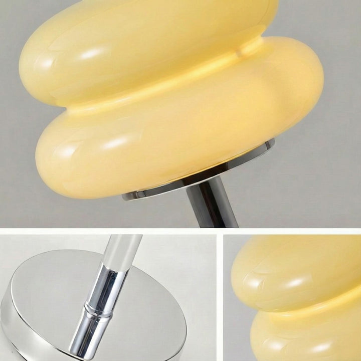 Bauhaus Yellow Glass Table Lamp