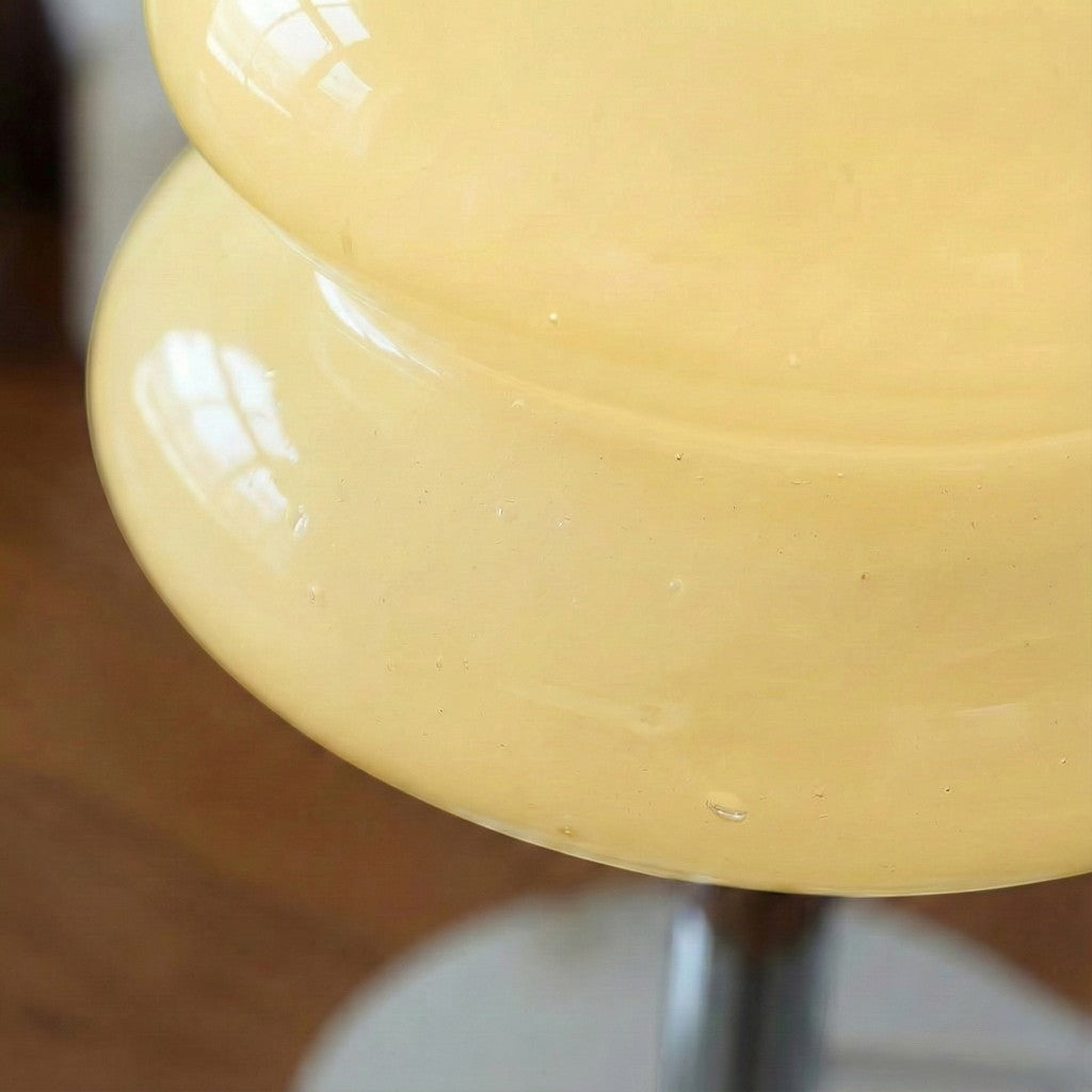 Bauhaus Yellow Glass Table Lamp