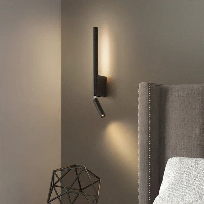 Bedside Wall Light with Reading Spot and Ambient LED
