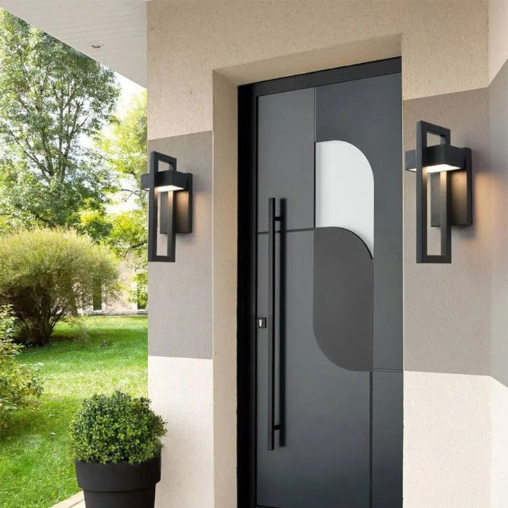 Black Up Down Waterproof Outdoor Wall Light