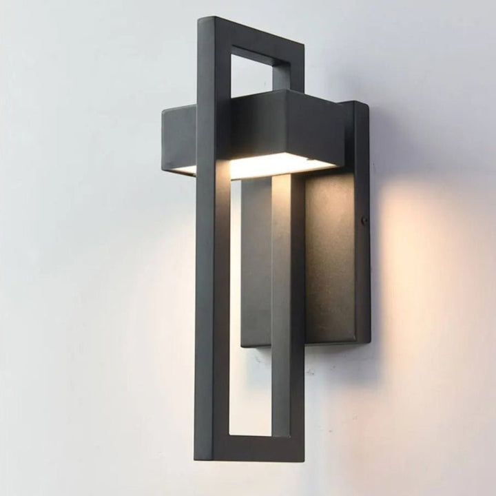 Black Up Down Waterproof Outdoor Wall Light