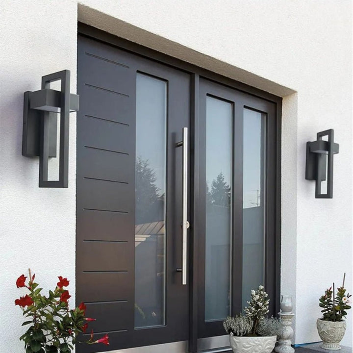 Black Up Down Waterproof Outdoor Wall Light