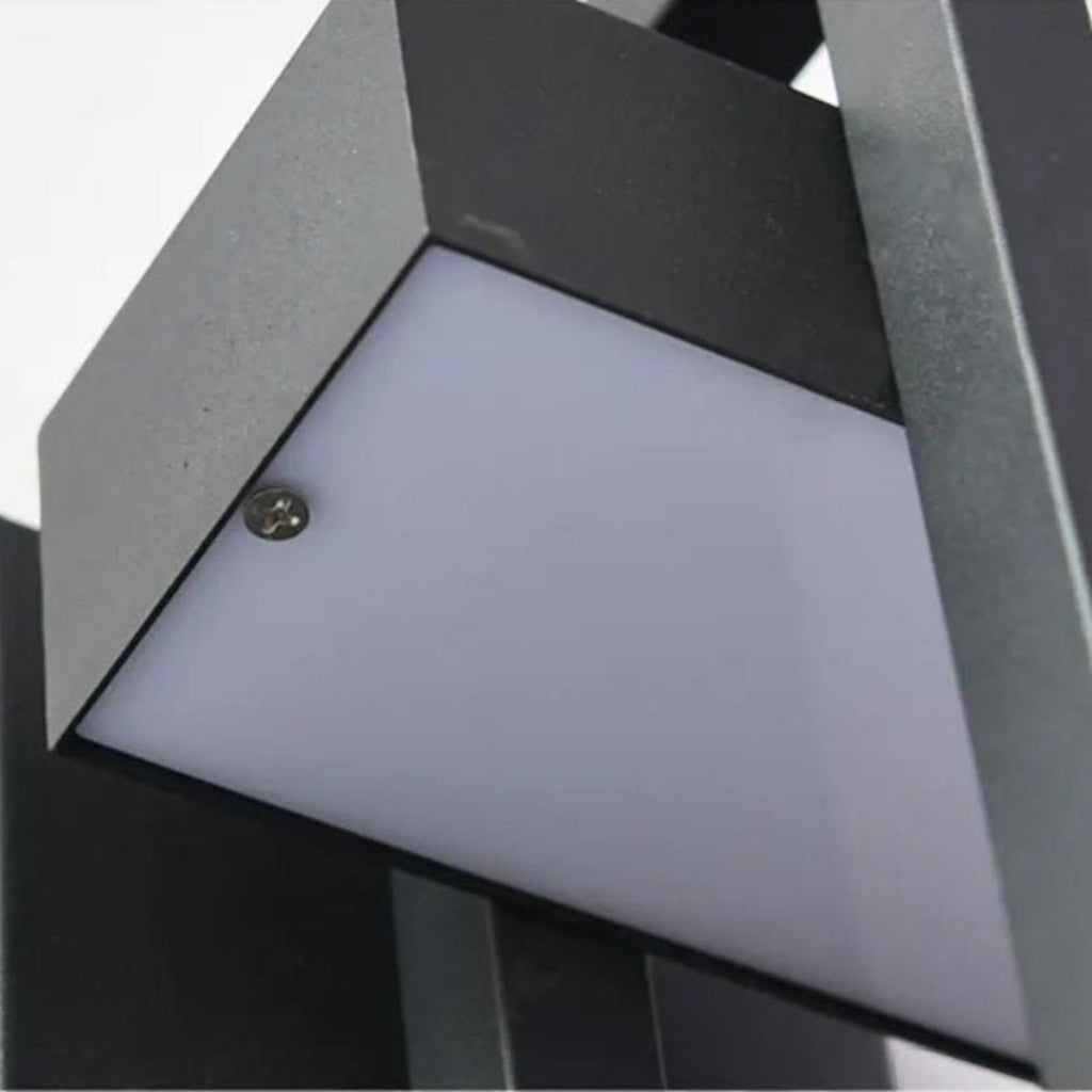 Black Up Down Waterproof Outdoor Wall Light