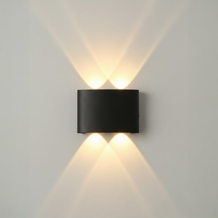 Black Waterproof Outdoor LED Wall Lamp